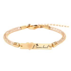 دستبند سوارسکی اسم پامچال