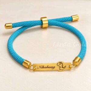 دستبند طلا بندی اسم نیک آهنگ