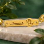 دستبند طلا بندی اسم سیامک